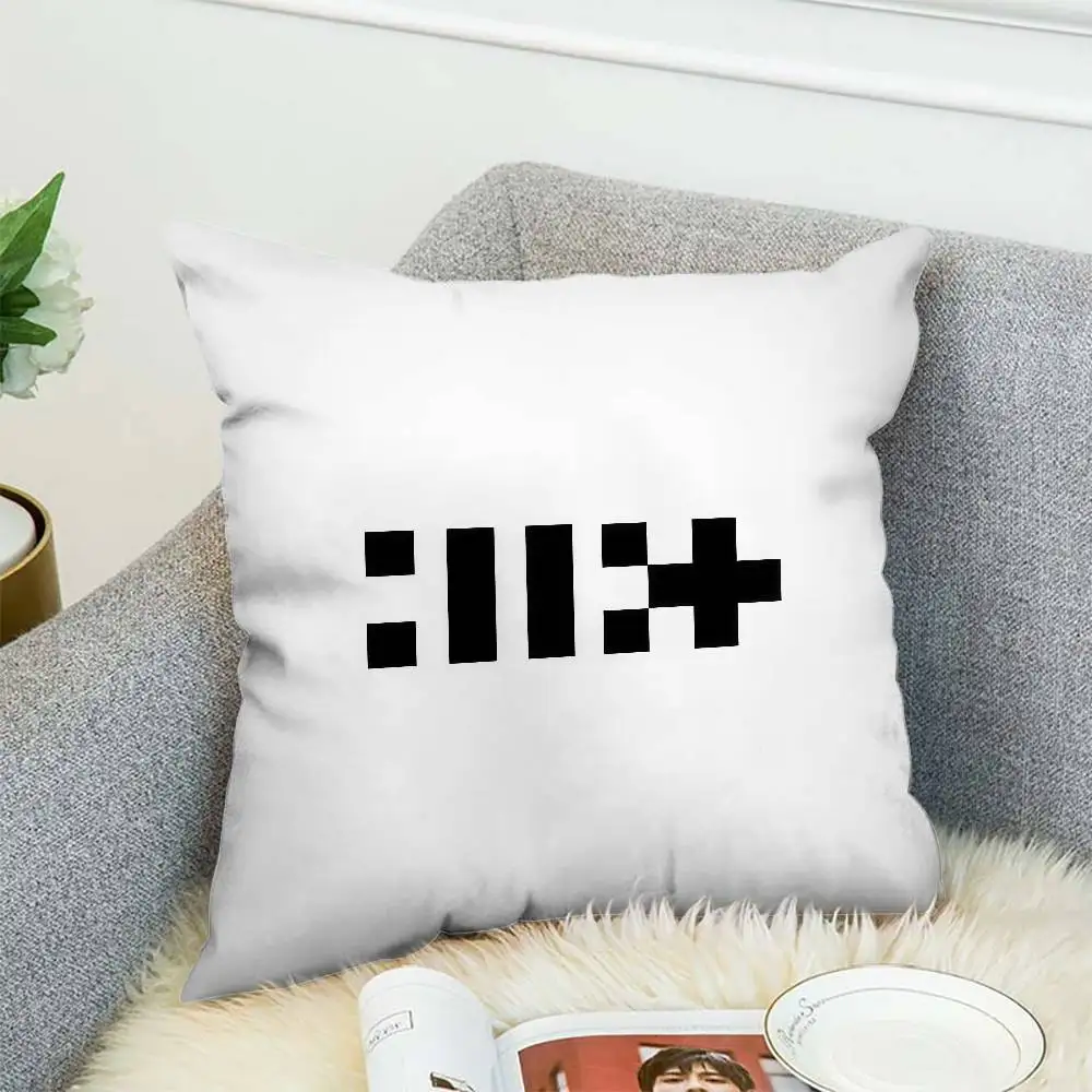 

I-Illit Pillow Case Album Case Sofa Decorative Home Double-sided Printing Short Plush Cute Cushion Cover