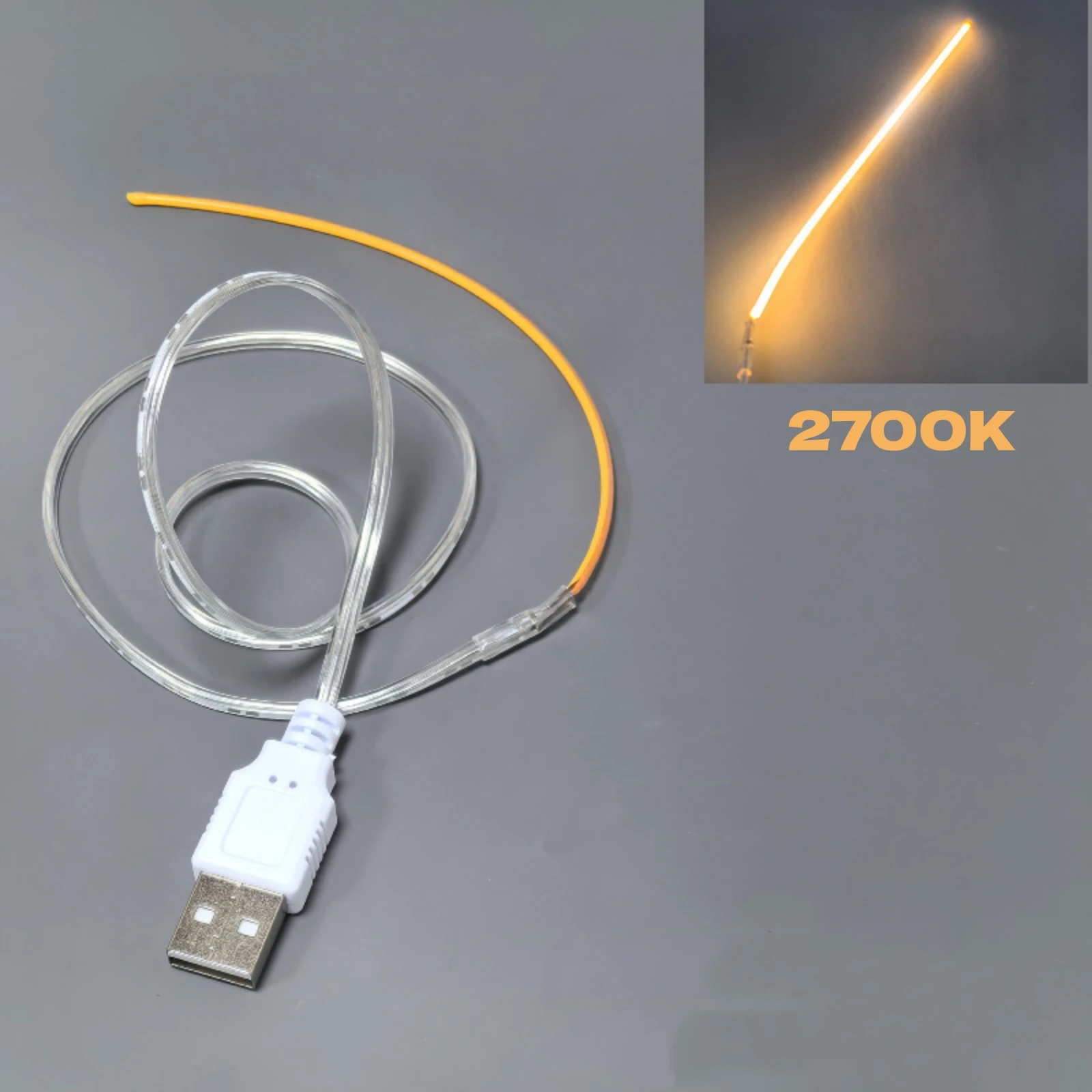 DC 5V USB LED-Filament flexibel 360° ° Leuchtende leuchtende biegsame DIY kreative Edison-Glühbirne, Lampenteile, Diodenbeleuchtung