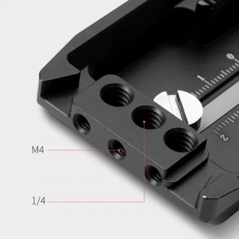 แผ่นปลดเร็วอะลูมินัมอัลลอยขึ้นพร้อม M4 1/4รูสกรู38มม. สำหรับ DJI Ronin RS2/ตัวยึด RSC2สำหรับ Manfrotto