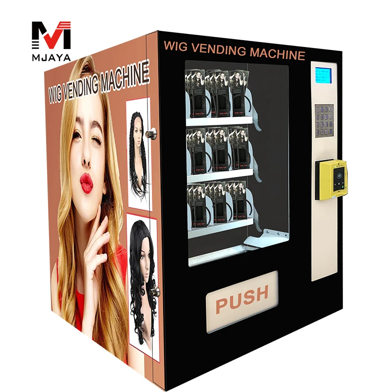 TM031-15 Small Wig Vending Machine For Hairpiece Toupee Periwig Beauty Cosmetics Retail Item Desktop Cash Coin Card Customizable