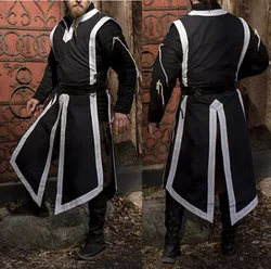 Adult Men Medieval Punk Archer Warrior Halloween Costume Cosplay Outfit Roman Solider Armor Armours Larp Knight Victorian Top