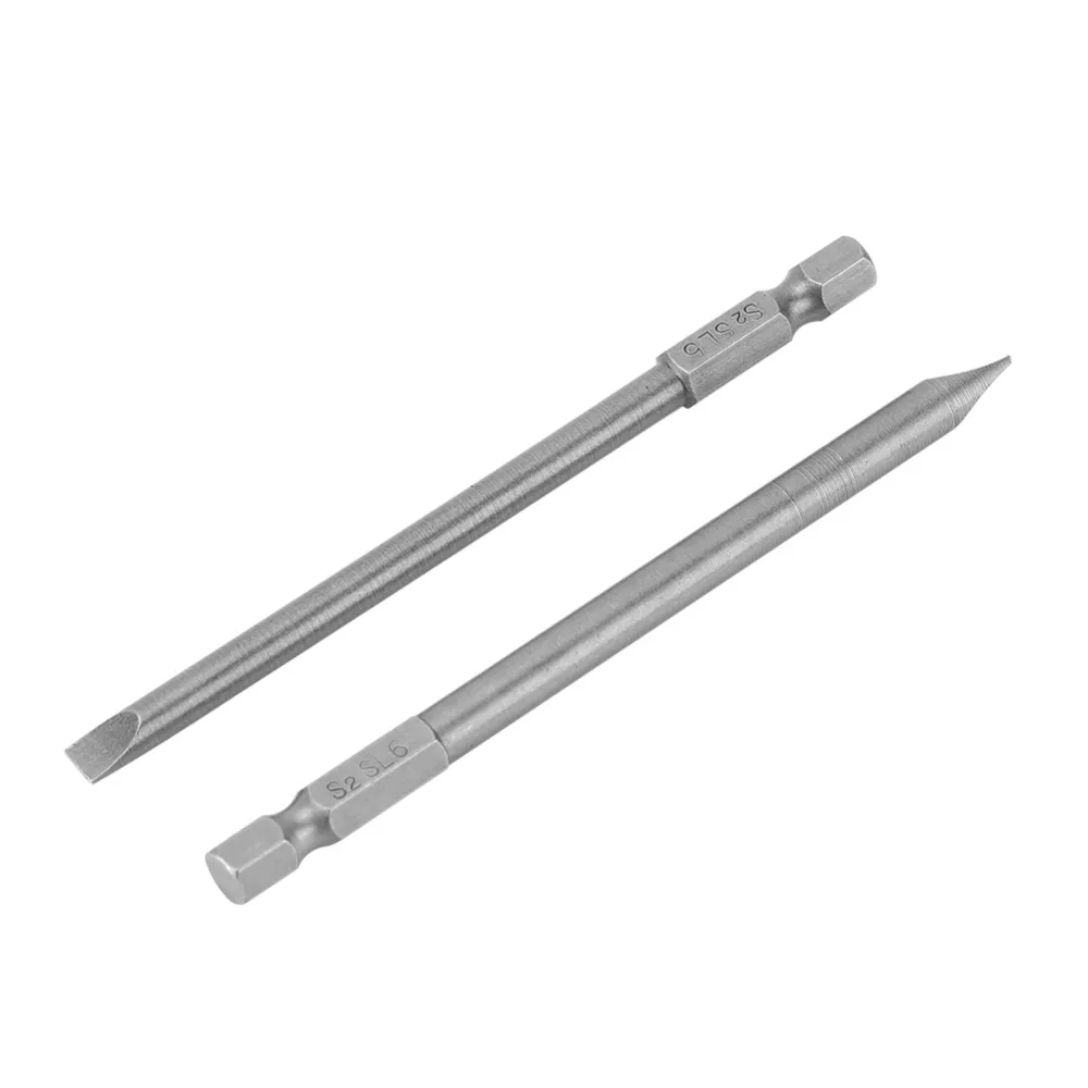10pcs S2 Steel Screwdriver Bit Set PH1 PH2 100mm Length Cross Head Screwdriver Bits Magnetic 1/4 Inch Hex Shank Drive Drill Bits