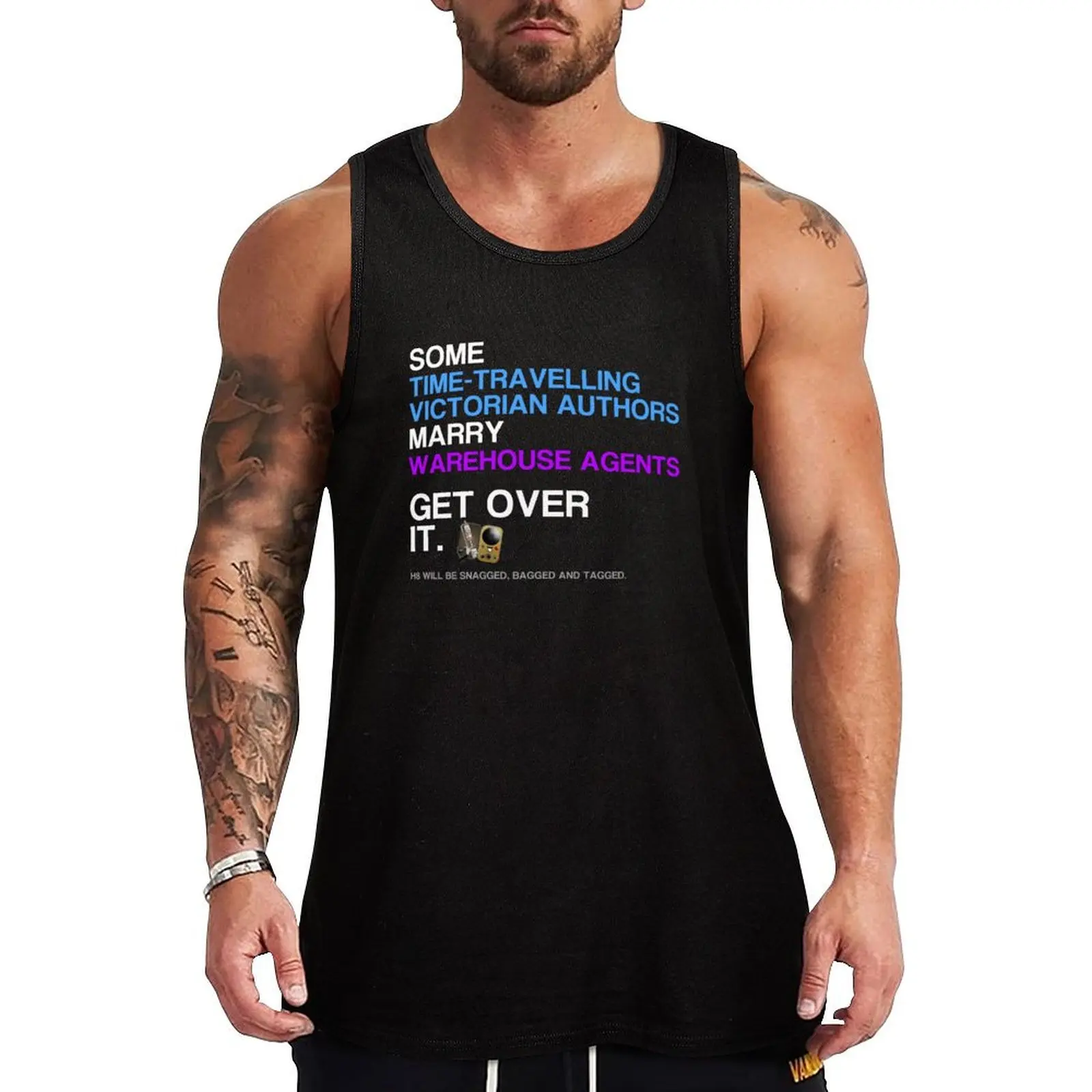 Some Victorians marry Warehouse agents Dark Version. Tank Top T-shirt Men's gym t shirt gym