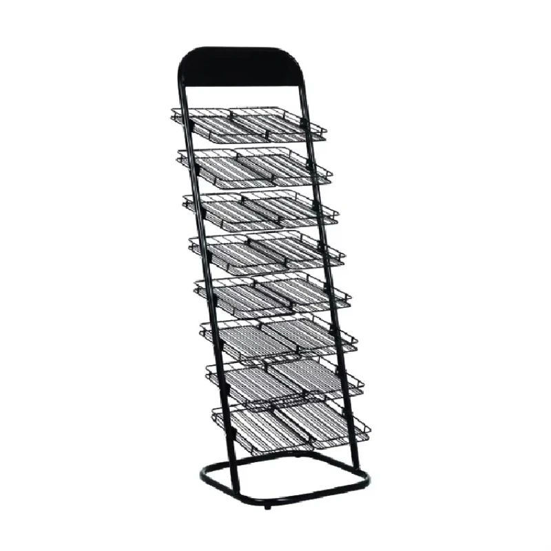 

Steel iron frame, for store line pocket book magazine rack floor rack