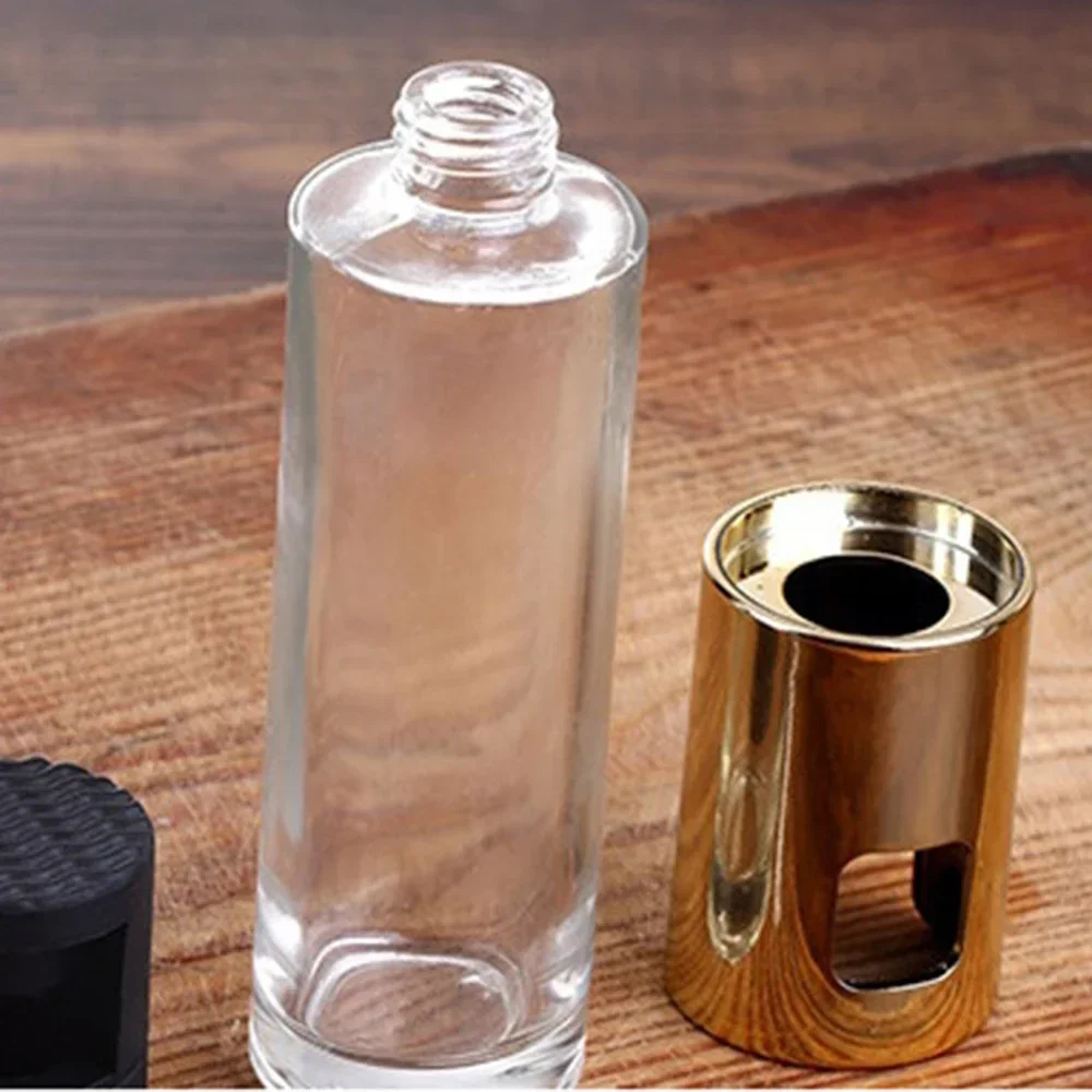 2027 for-Empty Seasoning Spray Bottle Olive Oil Glass Cooking Soy sauce Lemon juice