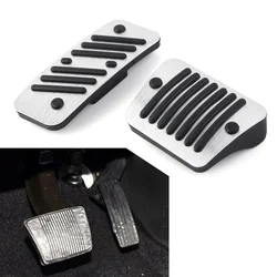 2Pcs Car Gas Fuel Pad Brake Pedal Cover For Jeep Cherokee KL 2014 2015 2016 2017 2018 2019 2020 2021 2022 2023 LHD Only