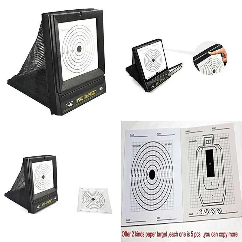 

4X Outdoor Portable Targets For Reusable Bb & Pellet With Trap Net Catcher
