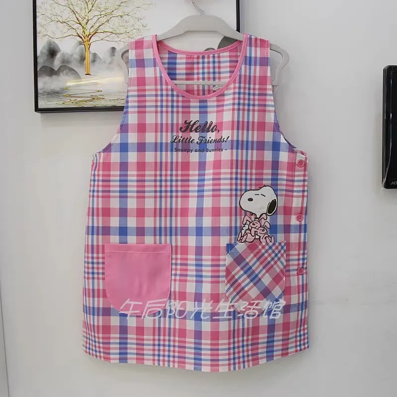 

Miniso Snoopy Minion Polyester Cotton Adult Apron Women Men Household Kitchen Product Avental De Cozinha Delantal Cocina