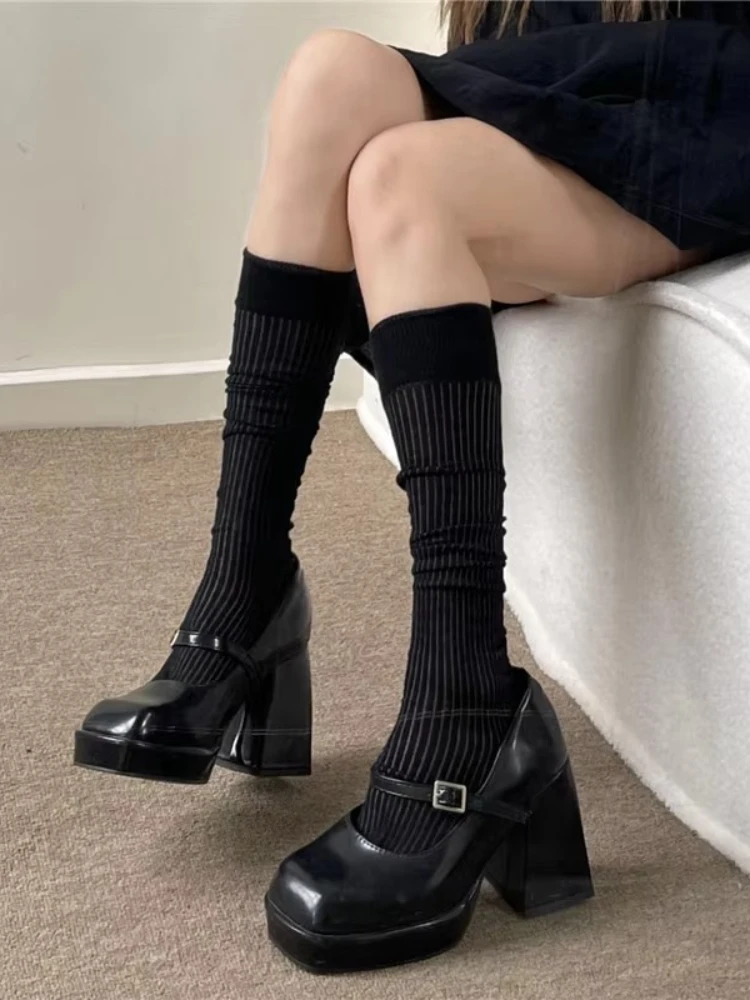 Collants en coton coupe slim pour femmes