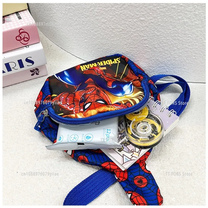 Cartoon Cartoon Children's Bag Spider-Man Shoulder Bag Boys Girls Preschool Travel Coin Crossbody Bag Birthday Gift