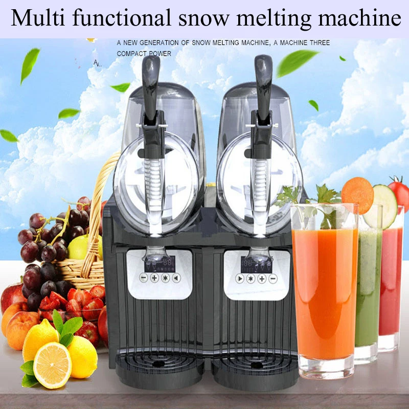 Slush Ice Machine Ice Cream Snow Smoothie Beverage Granita Maker Stainless Steel for Business Commercial