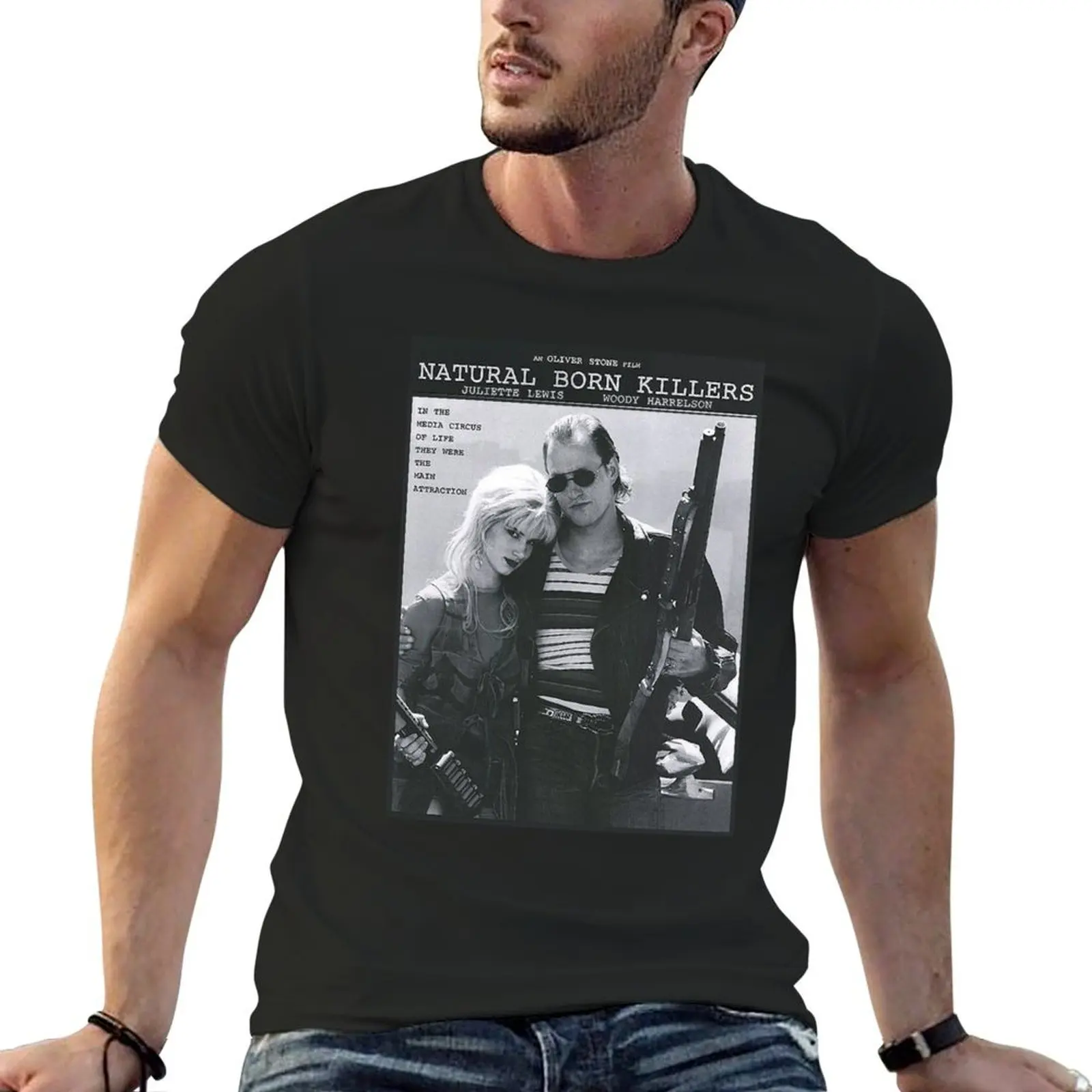

Natural Born Killers T-Shirt customizeds vintage t shirts sports fans mens t shirts casual stylish