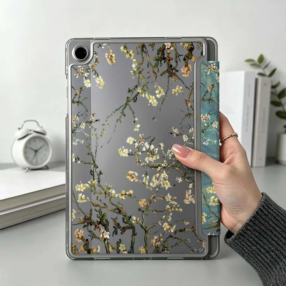 Art Van Gogh-Style Flowers Soft For Samsung Galaxy Tab S11 S10 S9 S8 S7 S6 A11 A10 A9 FE Plus Lite Foldable 3Y Tablet Case