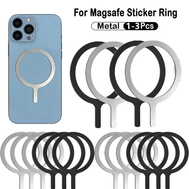 

1/3PC Universal Magnetic Metal Plate Ring Magsafe Wireless Charger Wireless Charger Stainless Steel for Magnet Car Holder SJZJ30