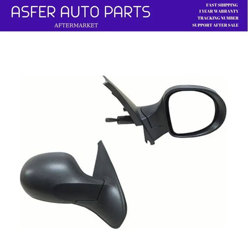 Side Rear View Mirror Set Mechanical Left And Right Side For Renault Clio Symbol 2001-2008 High Quality Fast Shipping