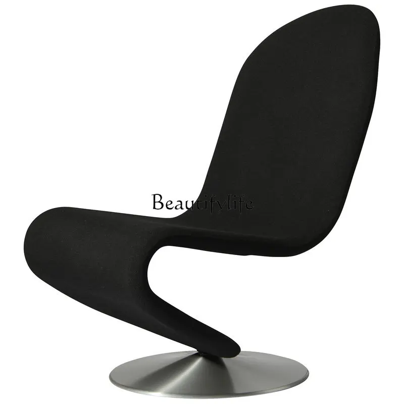 Nordic Designer Creative Strange Shape S Type Light Luxury Model Room Living Room Backrest Shape Leisure Chair