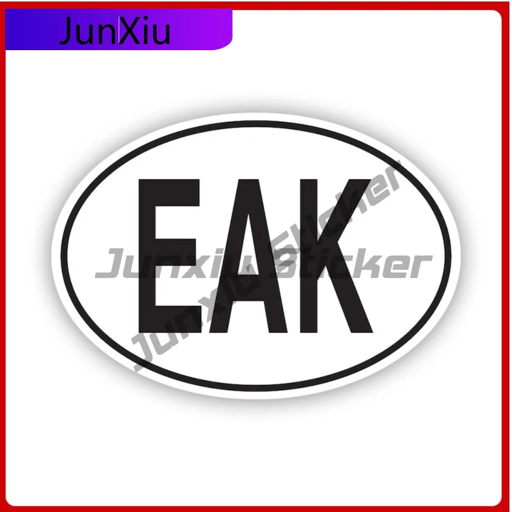 

3d Wild Eak Kenya Country Code Oval Sticker Decal American Made Uv Protected Kenyan Euro Ovals Decal Uv Resistant Anti Scratch