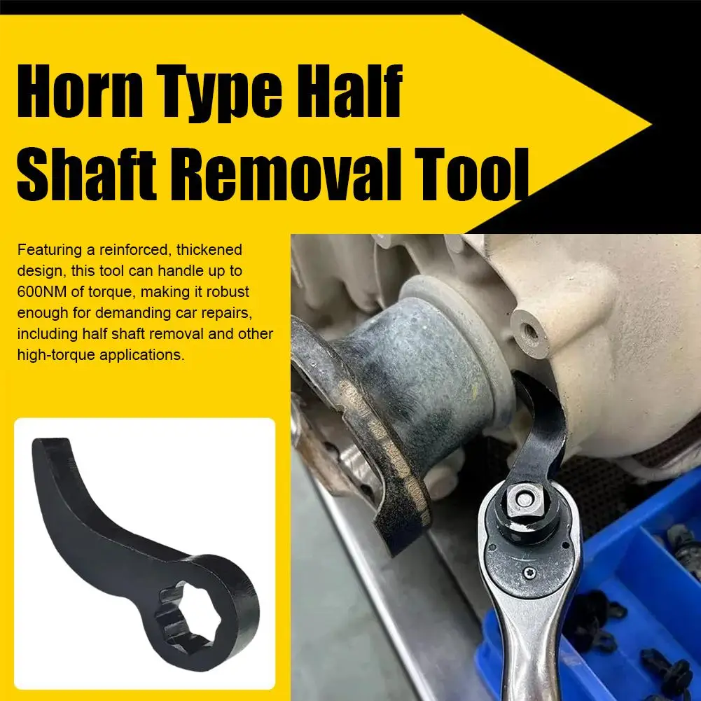 

1/2PCS Bull Horn Type Half Shaft Disassembly Tool Long Accessories Repair Automotive Head Tool Adaptor W6U6