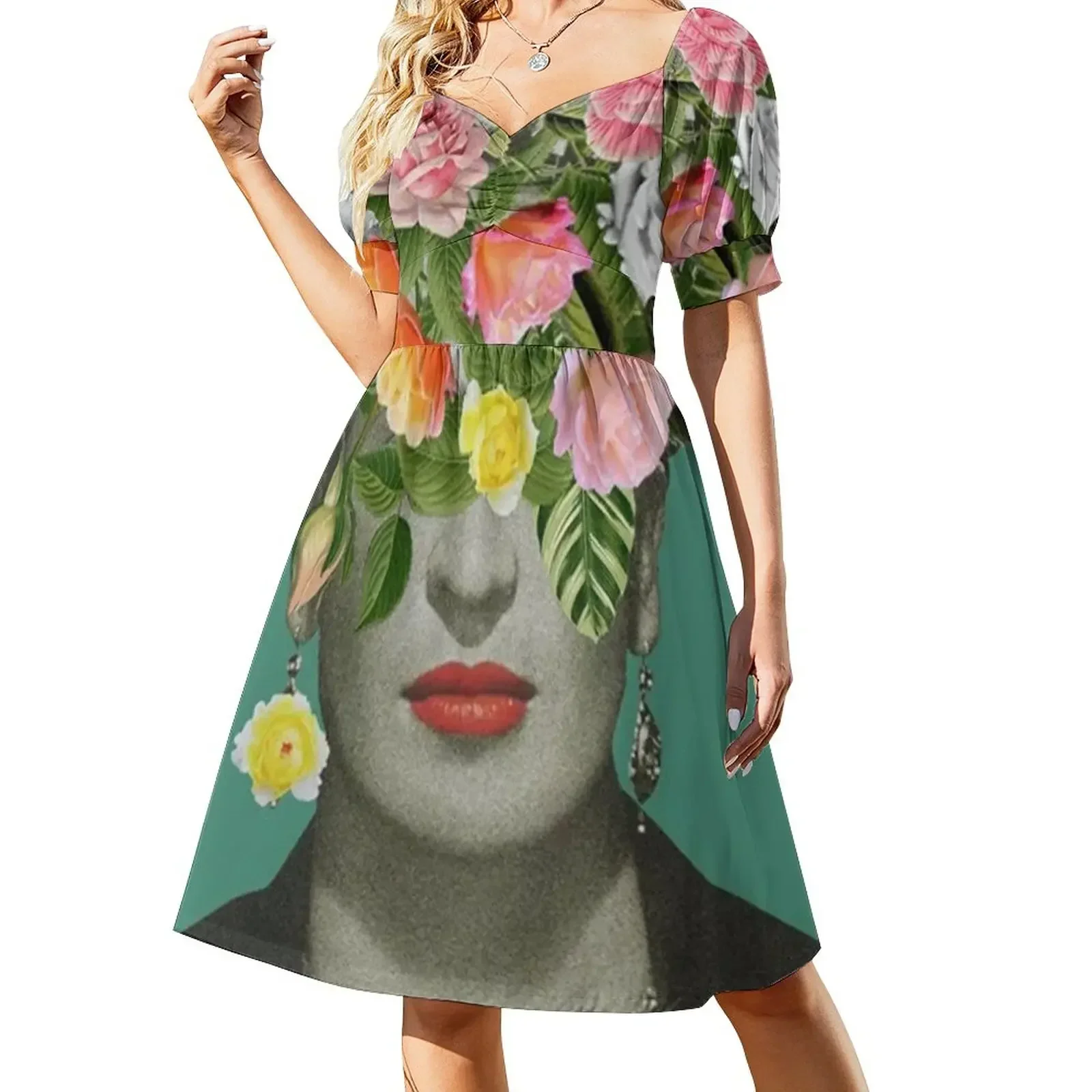 

Closed Eyes Sleeveless Dress summer dress women 2025 Women's long dress summer daily