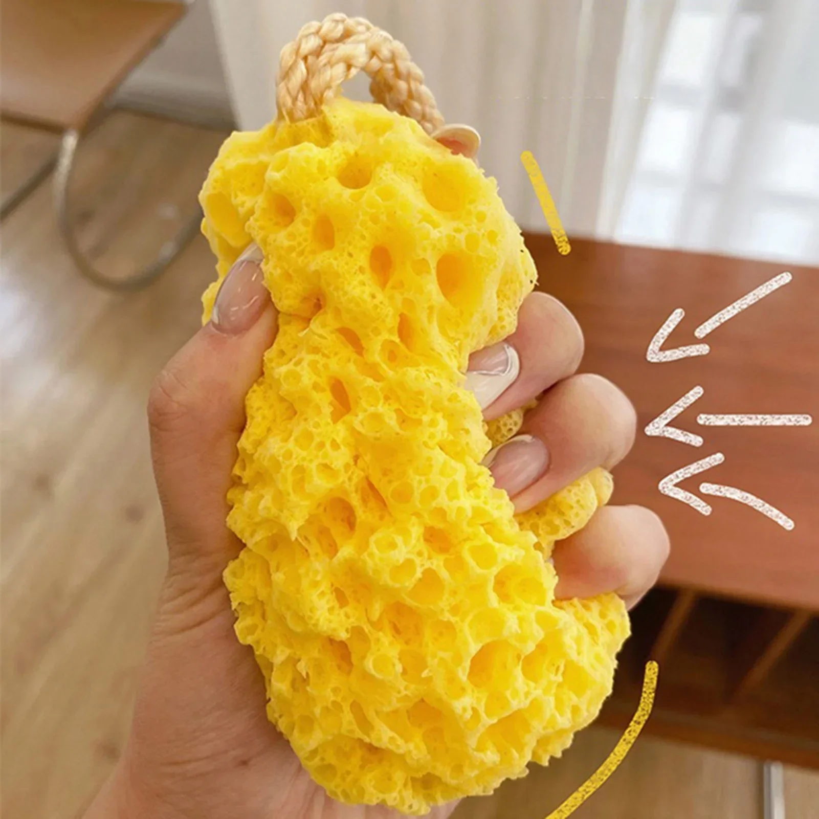 

Japanese Style Honeycomb Bath Ball Body Cleaning Exfoliator Shower Ball Does Not Fall Apart Soft Bath Sponge Children Bath Ball