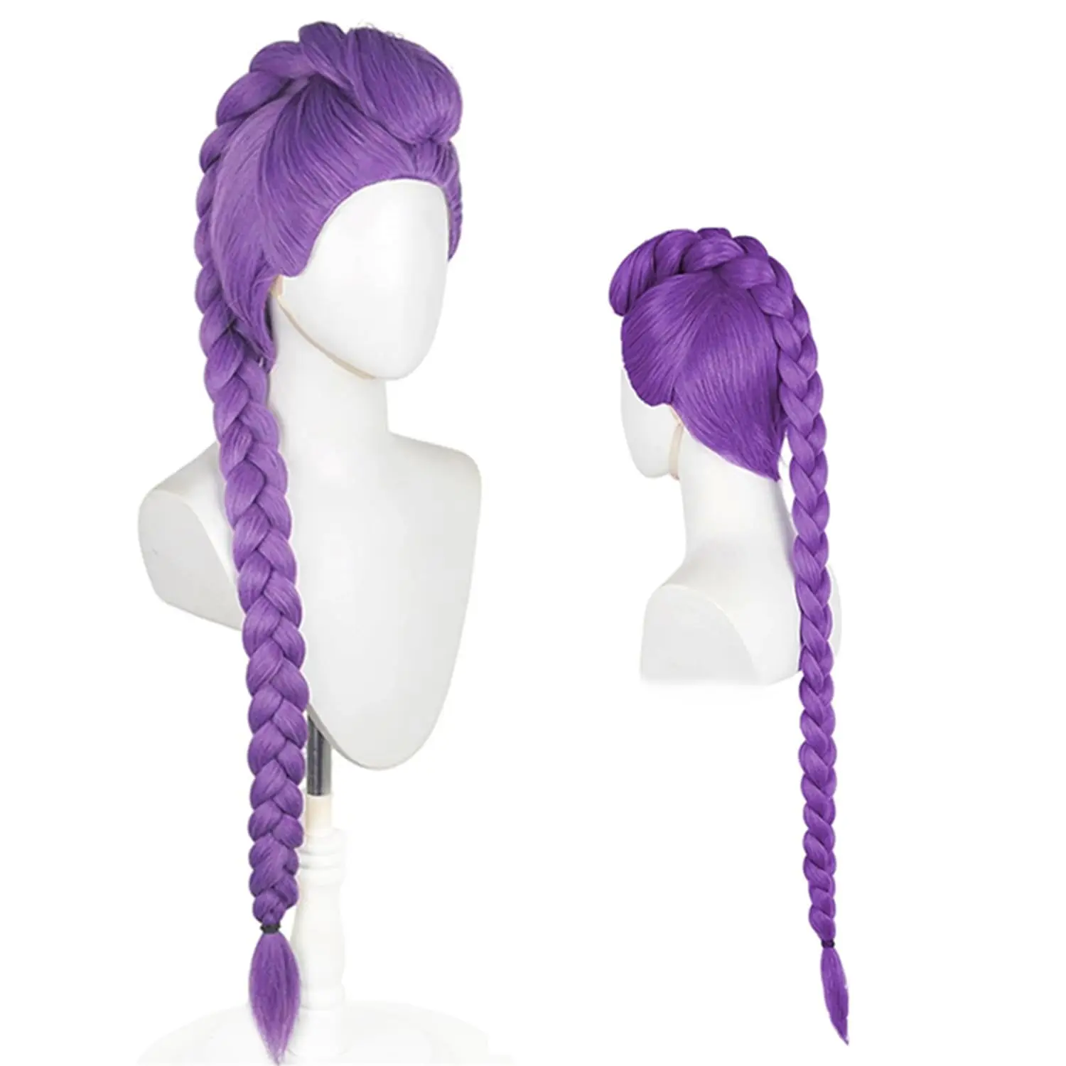 

Girls Anime Cosplay Wigs 24inch Purple Braid Wigs Halloween Party Costume Wigs