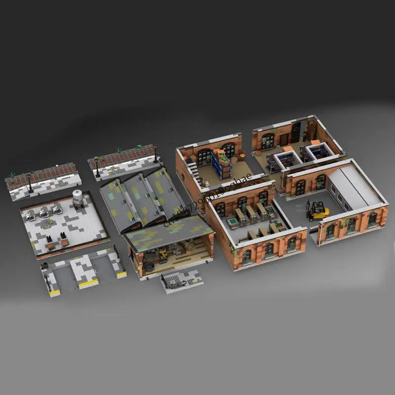 Nouveau 7151 pièces ville vente chaude Street View Moc modulaire ancien modèle d'entrepôt Puzzle personnalisé bricolage idées créatives jouets pour enfants cadeau d'anniversaire