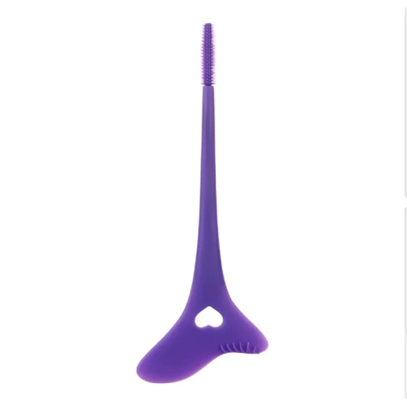 جديد سيليكون زهرة اللوحة كحل كتلة مريحة مجلس الرموش عينيه ختم لينة الحاجب مشط مساعد #5