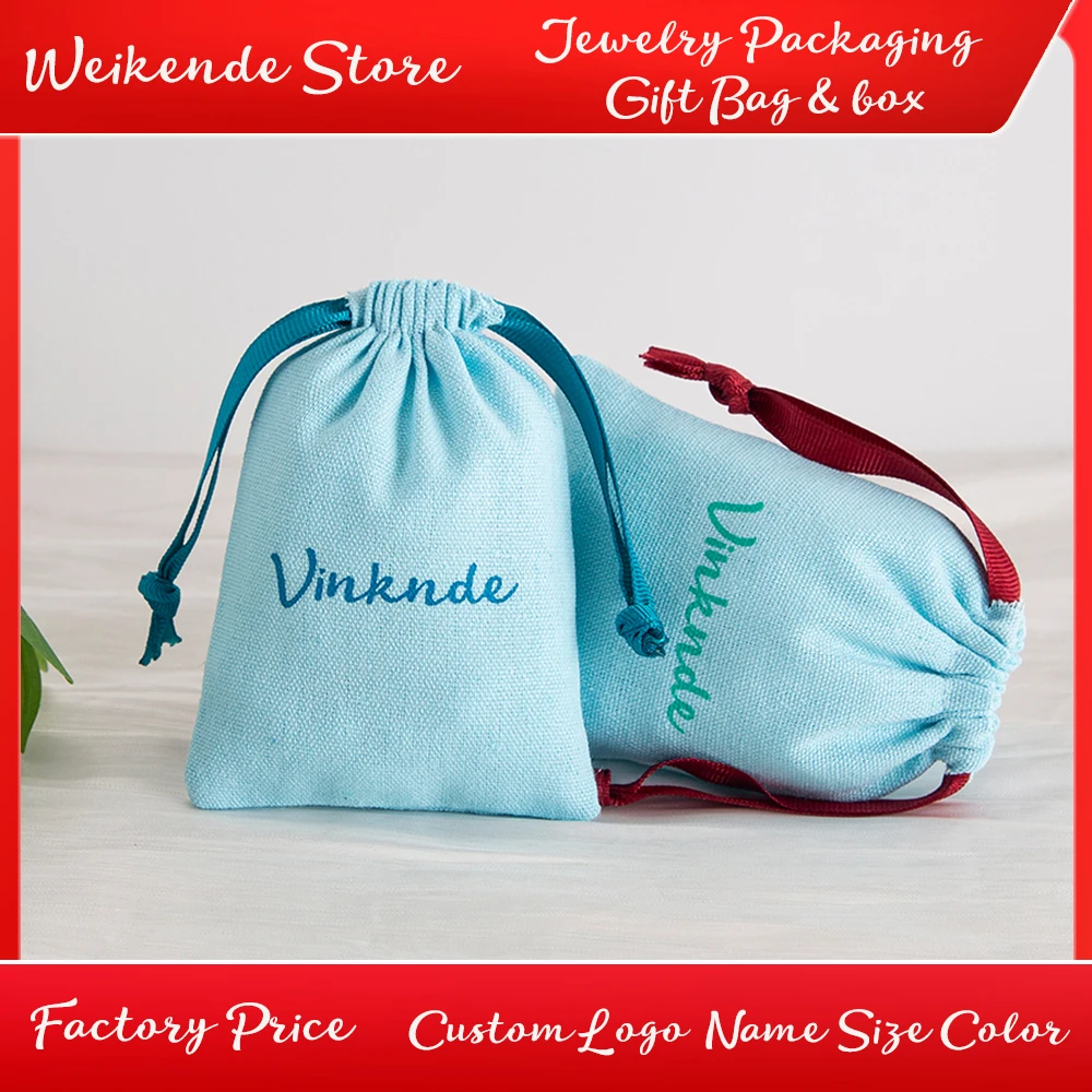 

50PCS 4x6inch Linen Cotton Burlap Gift Bags with Drawstring for Wedding Party Favors Jewelry Earrings Soap Cosmetic Pack Pouch
