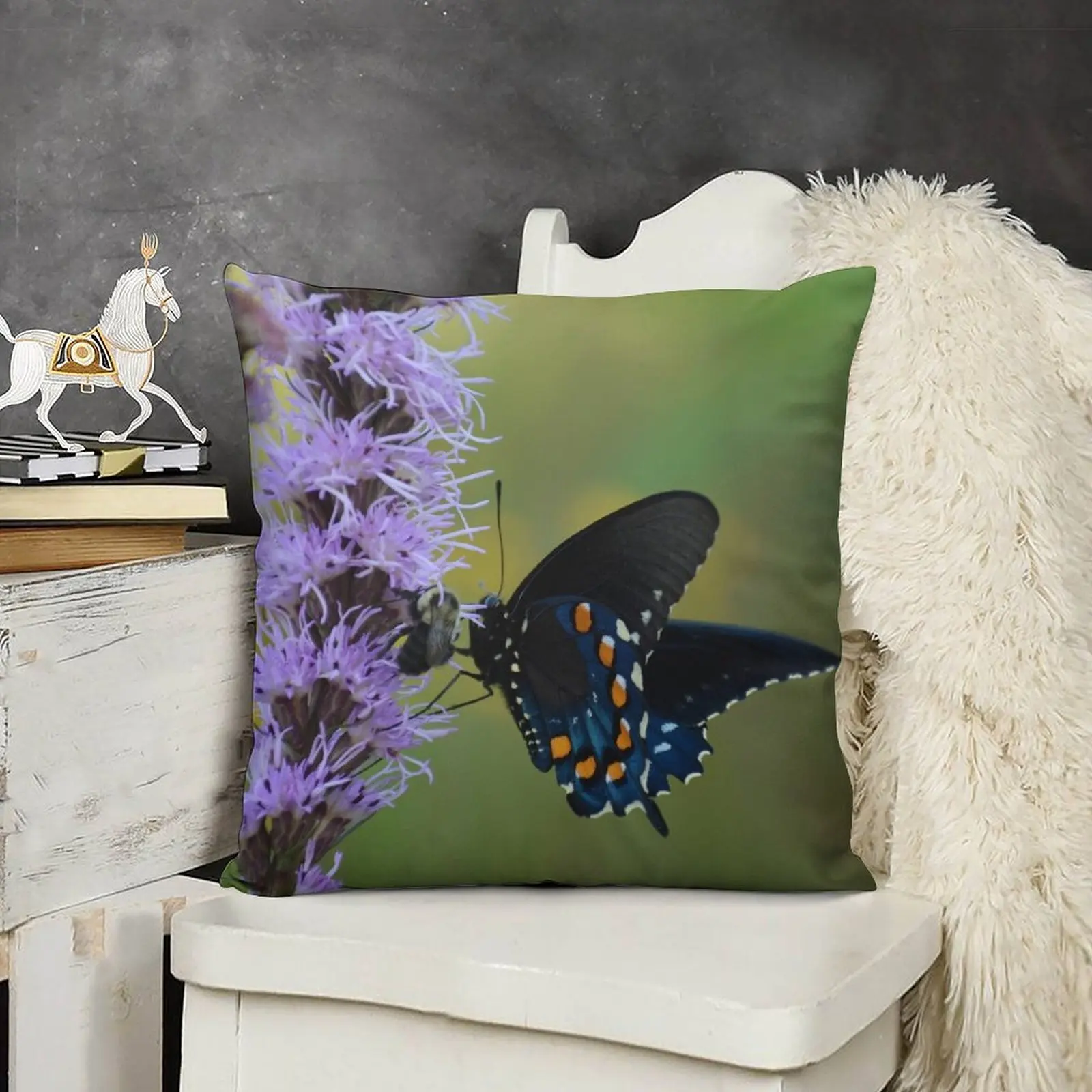 

Butterfly Kisses Throw Pillow Cushions For Sofa anime girl Luxury Pillow Cover pillow