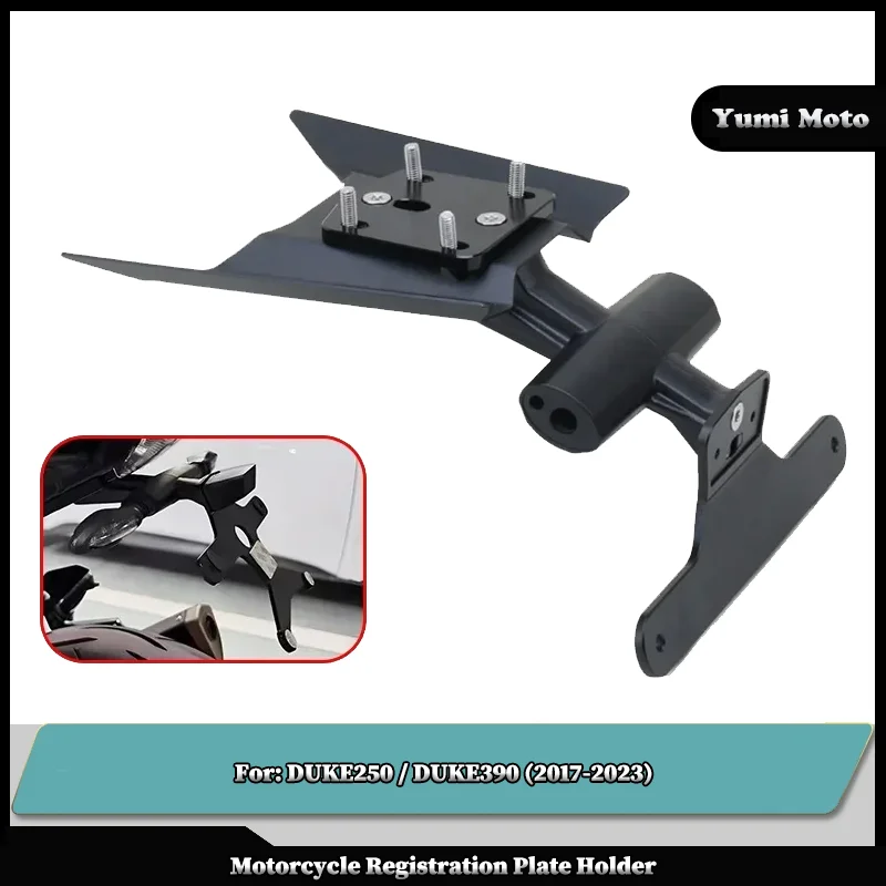 

Motorcycle Accessories Rear License Plate Holder Bracket Mount For KTM DUKE 250 390 DUKE250 DUKE390 2017-2023