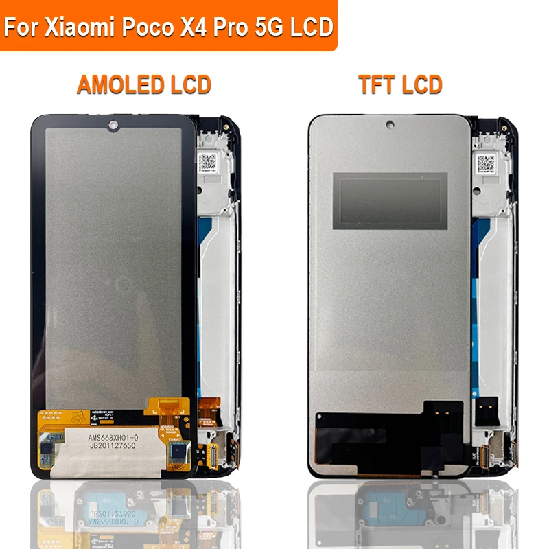 6.67\'\' Super AMOLED LCD Replaceable unit For Xiaomi Poco X4 Pro 5G LCD 2201116PG Display Touch Screen Digitizer Assembly