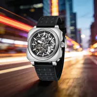 Reloj Mecánico Automático para Hombre PAGANI DESIGN 2026, Estilo Ejecutivo, Correa de Cuero Estándar, Esfera Abierta, Reloj Tourbillon