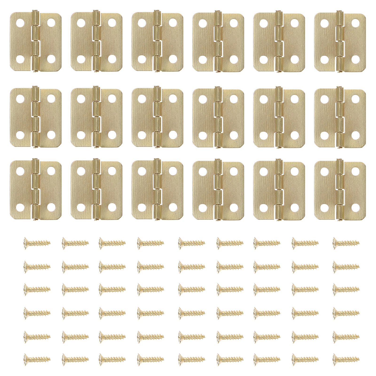 

Small Hinges Hardware 50 Sets Stainless Steel Decorative Connector for Jewelry Case Chest Wooden Box Handmade Crafts Durable