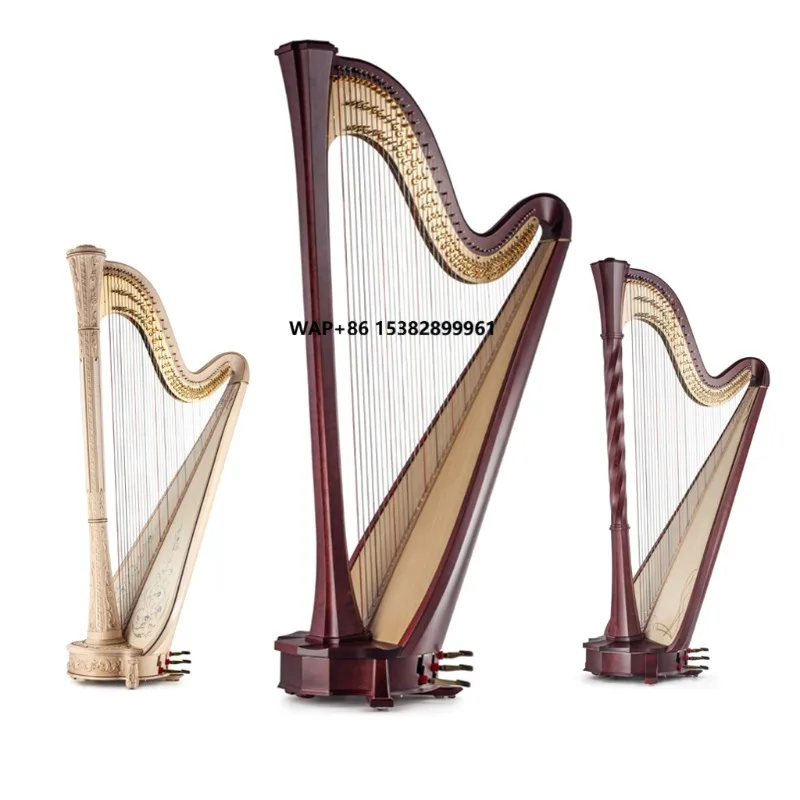 Classical Professional Pedal Harp Level Harps Premium 47 Strings Harp Sound Excellence High Quality for Artist Orchestra Players