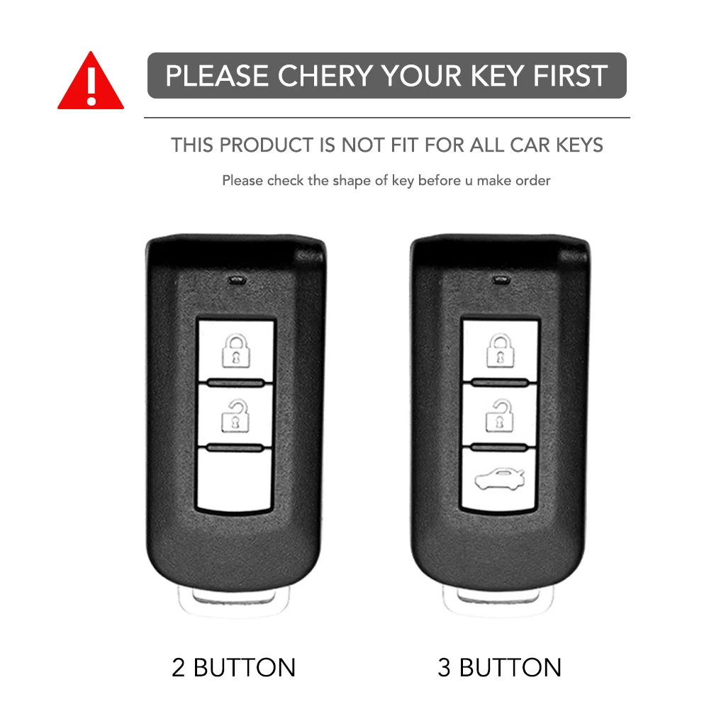 غطاء حافظة مفاتيح السيارة من السيليكون لهاتف ميتسوبيشي إكس باندر أوتلاندر ASX باجيرو الكسوف كروس مونتيرو #4