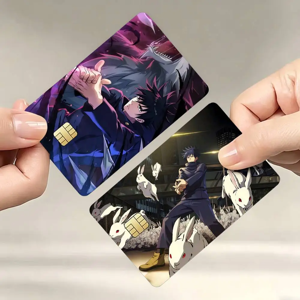 

M-Megumi F-Fushiguro Decorative Waterproof Film Skin Cover Credit Card Stickers Debit Front Bank Bus Pass