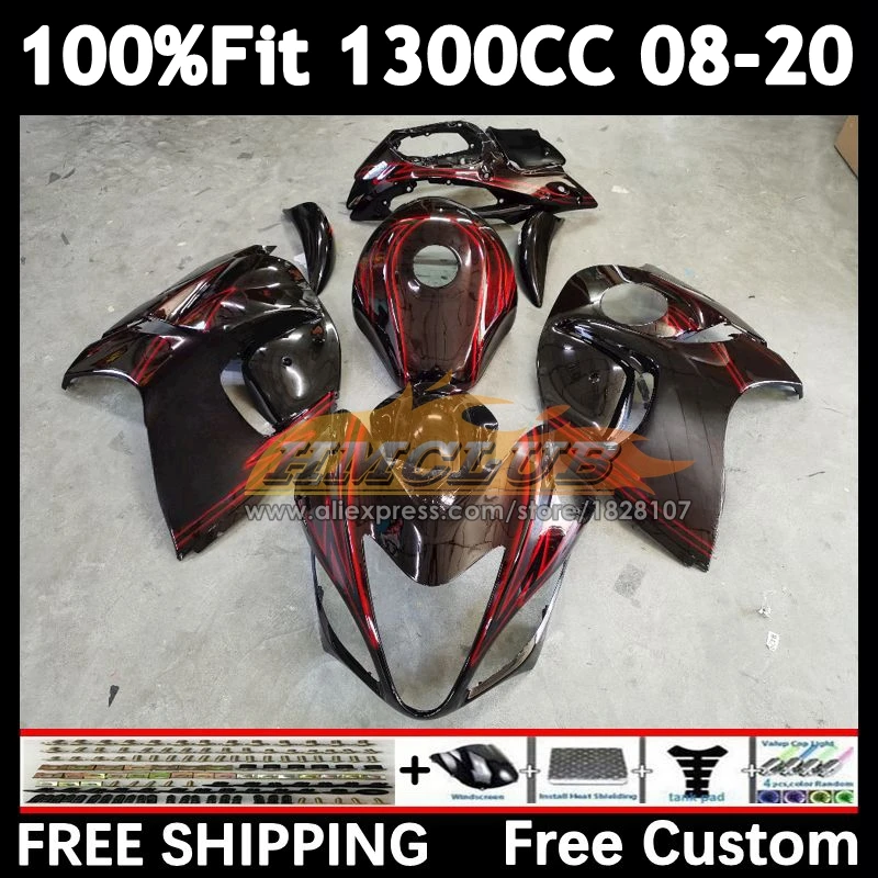 Fairing For SUZUKI Hayabusa GSXR1300 2008 2009 2010 2011 2012 2013 39No.308 red glossy GSXR 1300 2014 2015 2016 2017 2018 2019