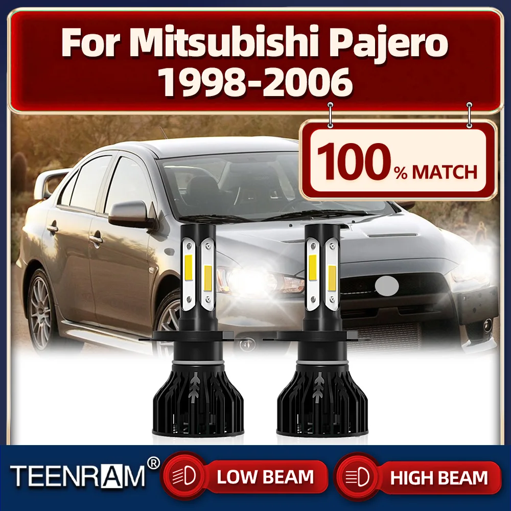 

20000LM H4 LED Headlight Bulb 120W Car Headlamp 12V Turbo Auto Lamps For Mitsubishi Pajero 1998-2001 2002 2003 2004 2005 2006