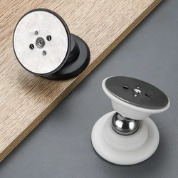 Silicone Door Stop Door Magnetic Stopper Anti Collision Windproof Doorstop-punch Door Suction Hardware