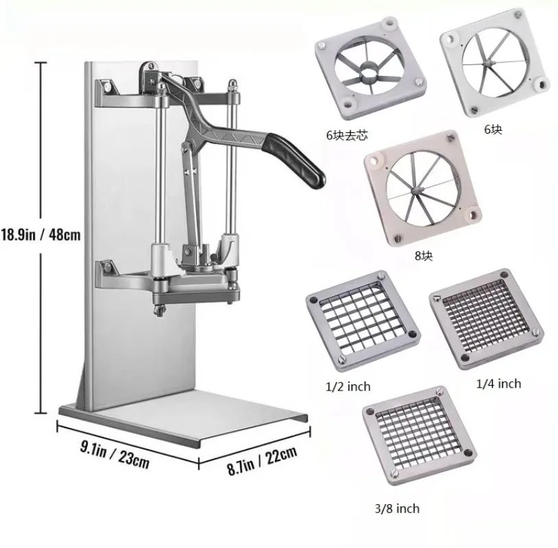 قطاعة وقطاعة الخضار والفواكه اليدوية الجديدة متعددة الوظائف للفواكه والبطاطس