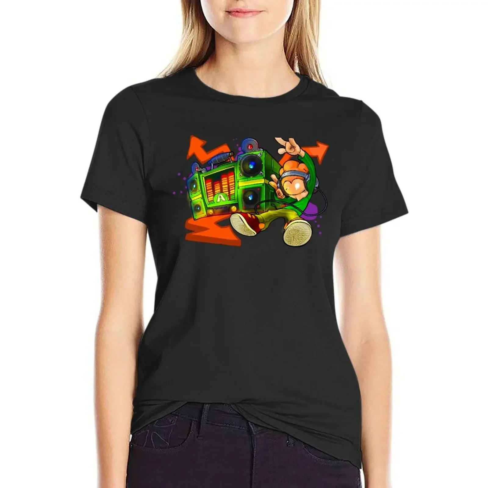 

Pico and ABotJammin' T-Shirt anime clothes shirts graphic tees anime sublime Women's tops