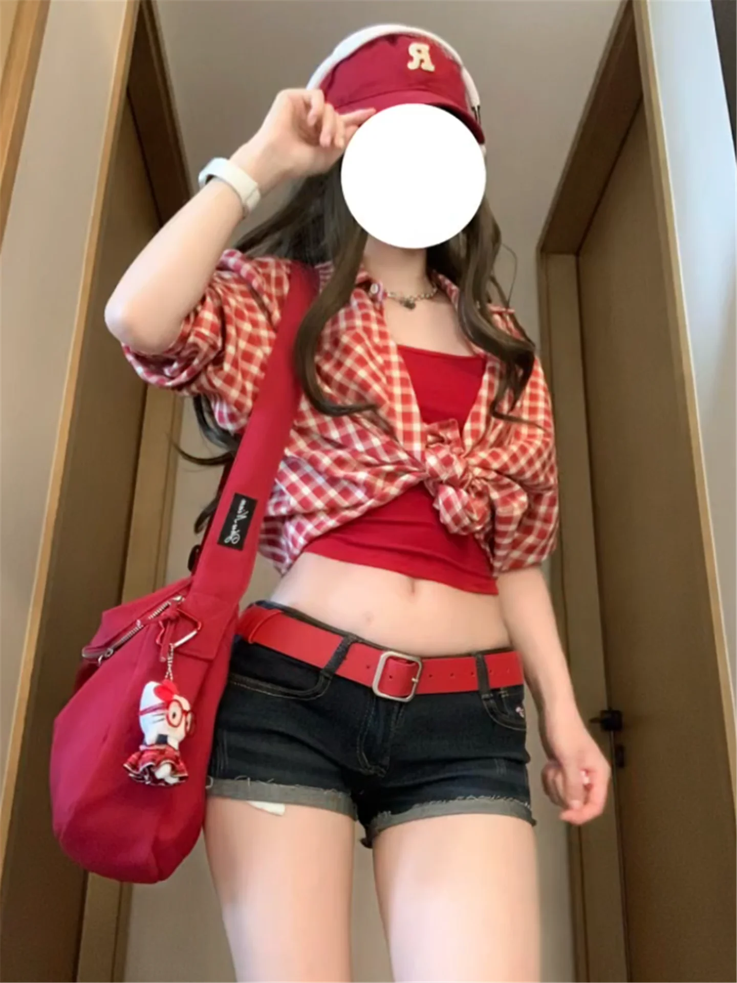 

American Style Vintage Low Waist Slim Fit Denim Shorts Women's Summer Sexy Hot Pants Cotton Casual Comfortable Breathable