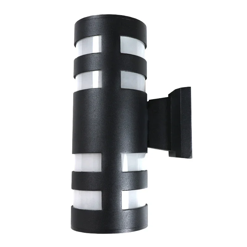 

GEFENSI 6W 12W E27 Base LED Wall Lamp Indoor Outdoor Waterproof Aluminum And Glass Double Head Bedroom Garden Corridor Porch Wal