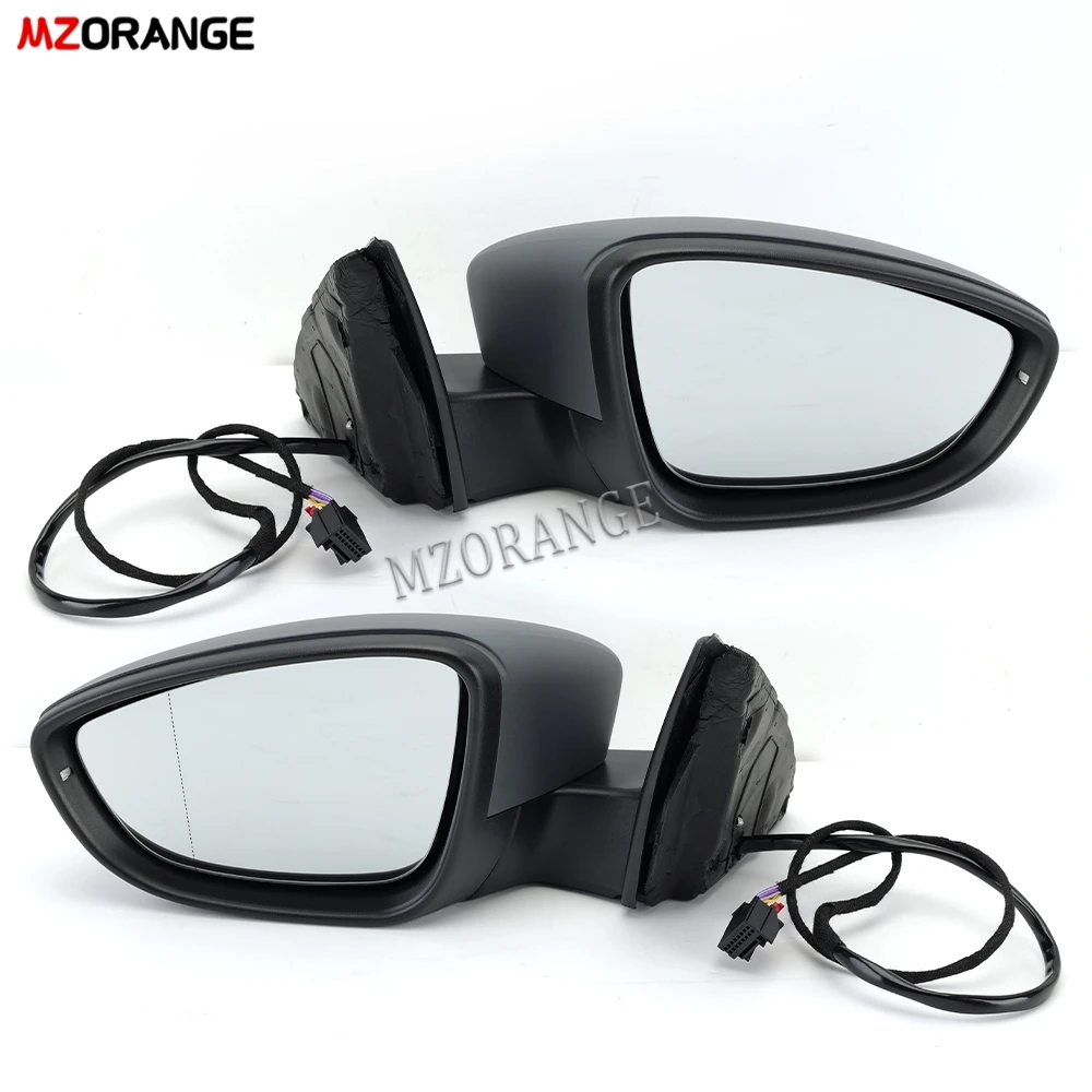 6 Wires Door Side Rearview Mirror For Volkswagen Magotan Passat B7 2012-2015 With Heated Primer Turn Signal Side Mirror Assembly