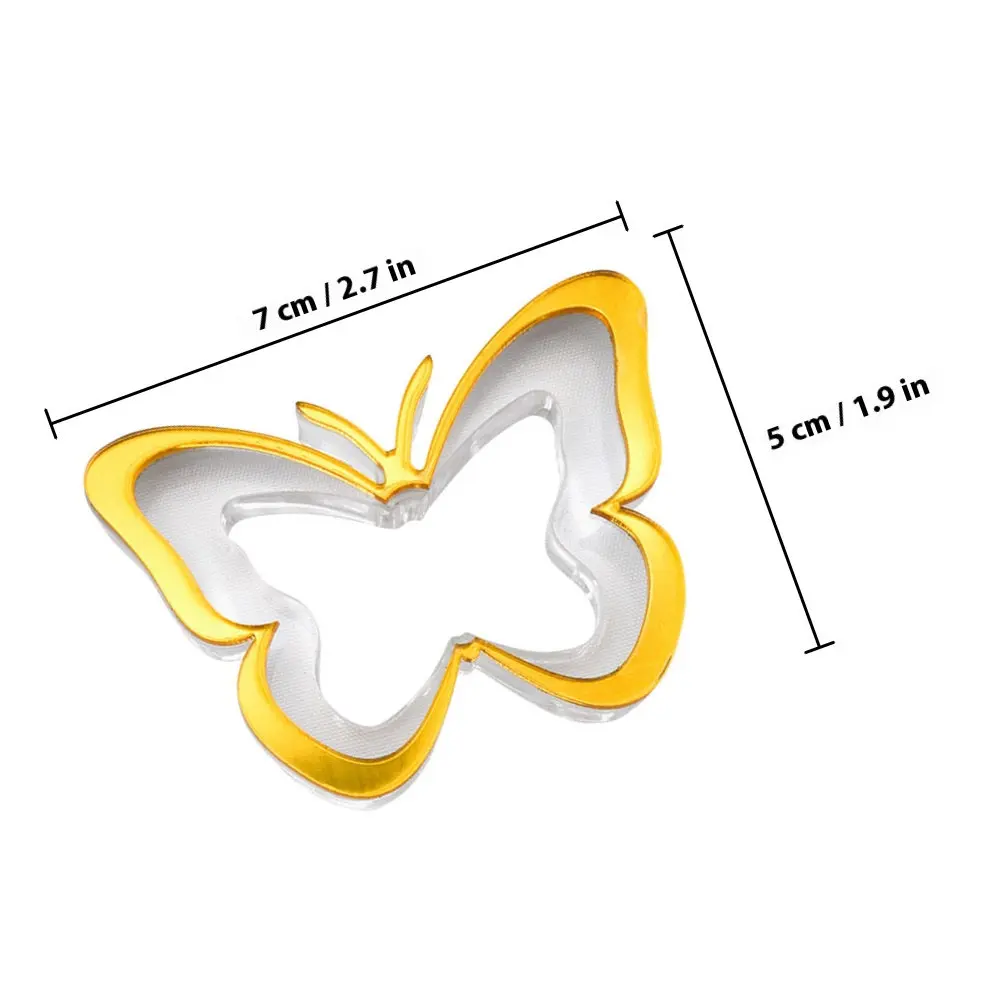 Delicate Butterfly Napkin Rings Elegant Table Centerpiece Fine Workmanship Thanksgiving Graduation Celebration Supplies