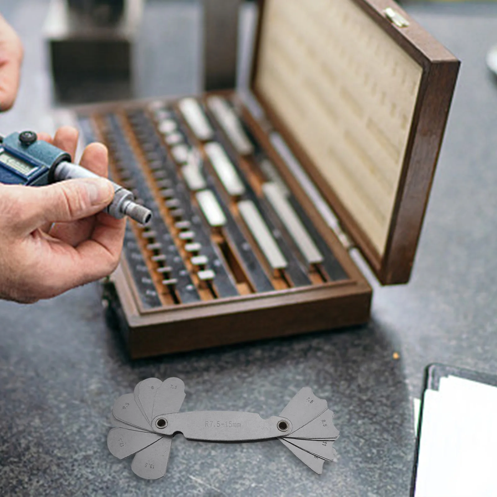 

Plate Fillet Gauge Fillet Gauge Industrial Measurement Light Transmission Gap Measurement Deviation For Workpiece Measurement