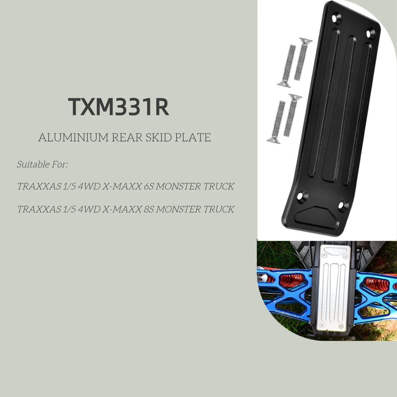 

GPM Aluminium Rear Skid Plate For TRAXXAS 1/5 X-Maxx