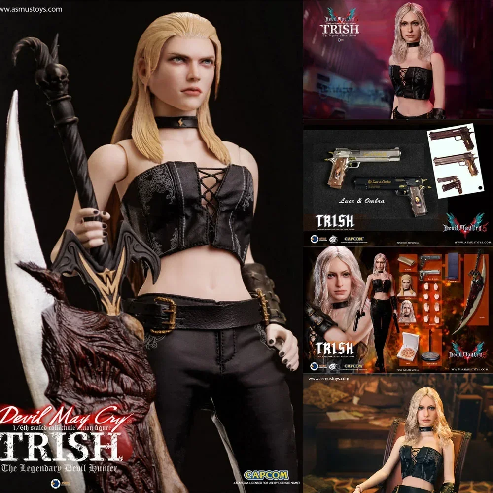 Auf Lager Asmus Toys Devil May Cry Trish Original Anime Actionfigur 1/6 Modellpuppen Boxed Statuette Ornament Sammlergeschenk