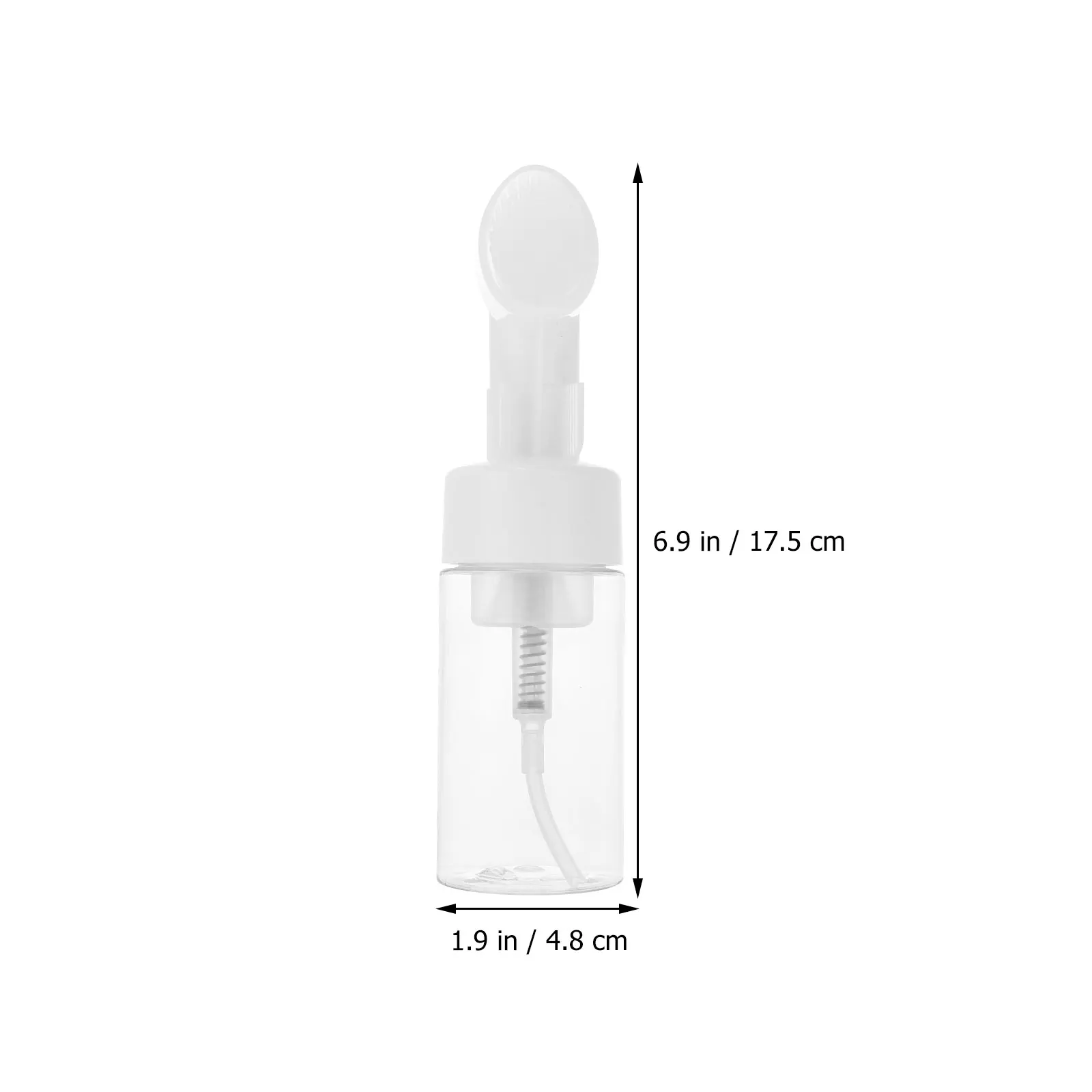 

2PCS Foaming 100ml Silicone Brush Leakproof for Soap Cleanser PET Plastic Refillable Sub Fillable Foaming Bottles Bottles