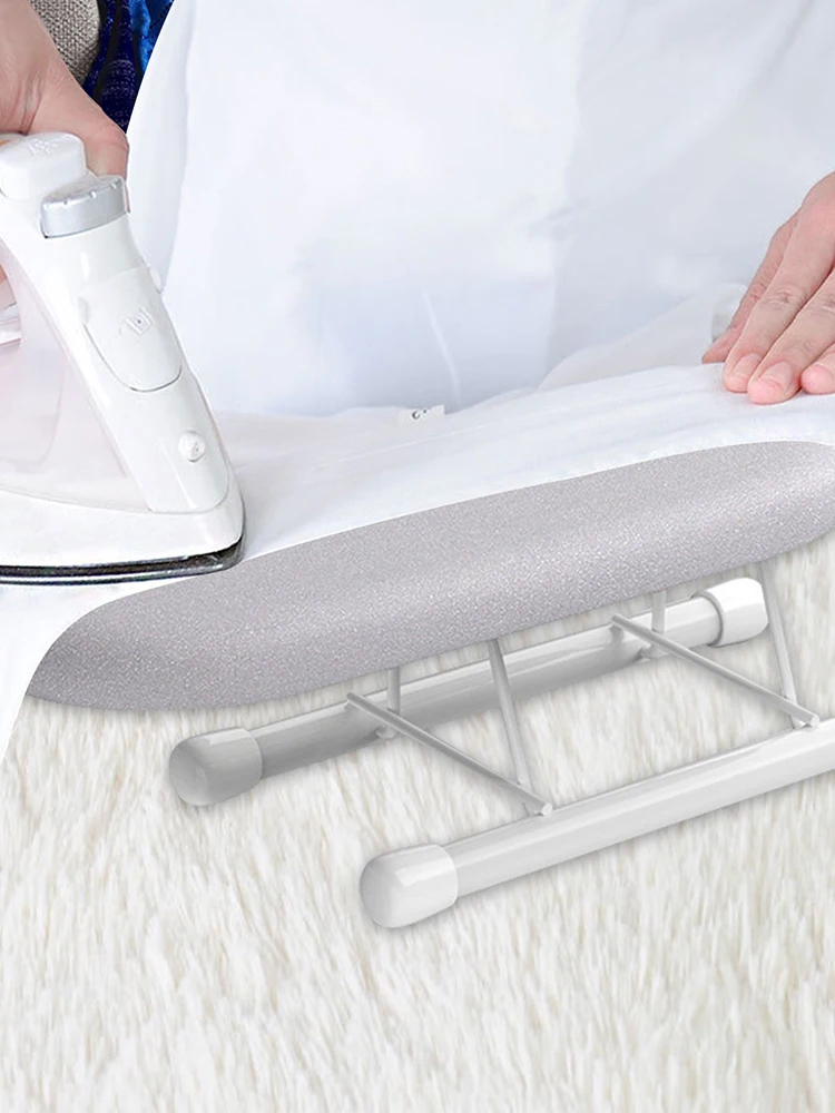 Tabletop Ironing Board Table Top Iron Board with Removable Washable Cloth Cover for Ironing Necklines Collars